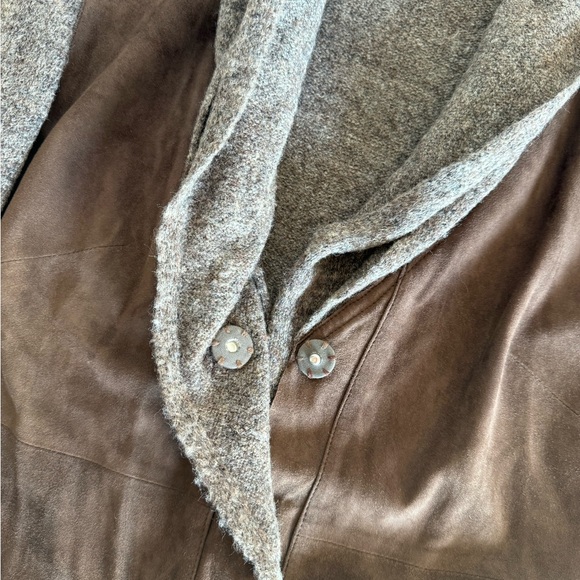 RIANI Goat Suede Wool Cardigan - Picture 4 of 9